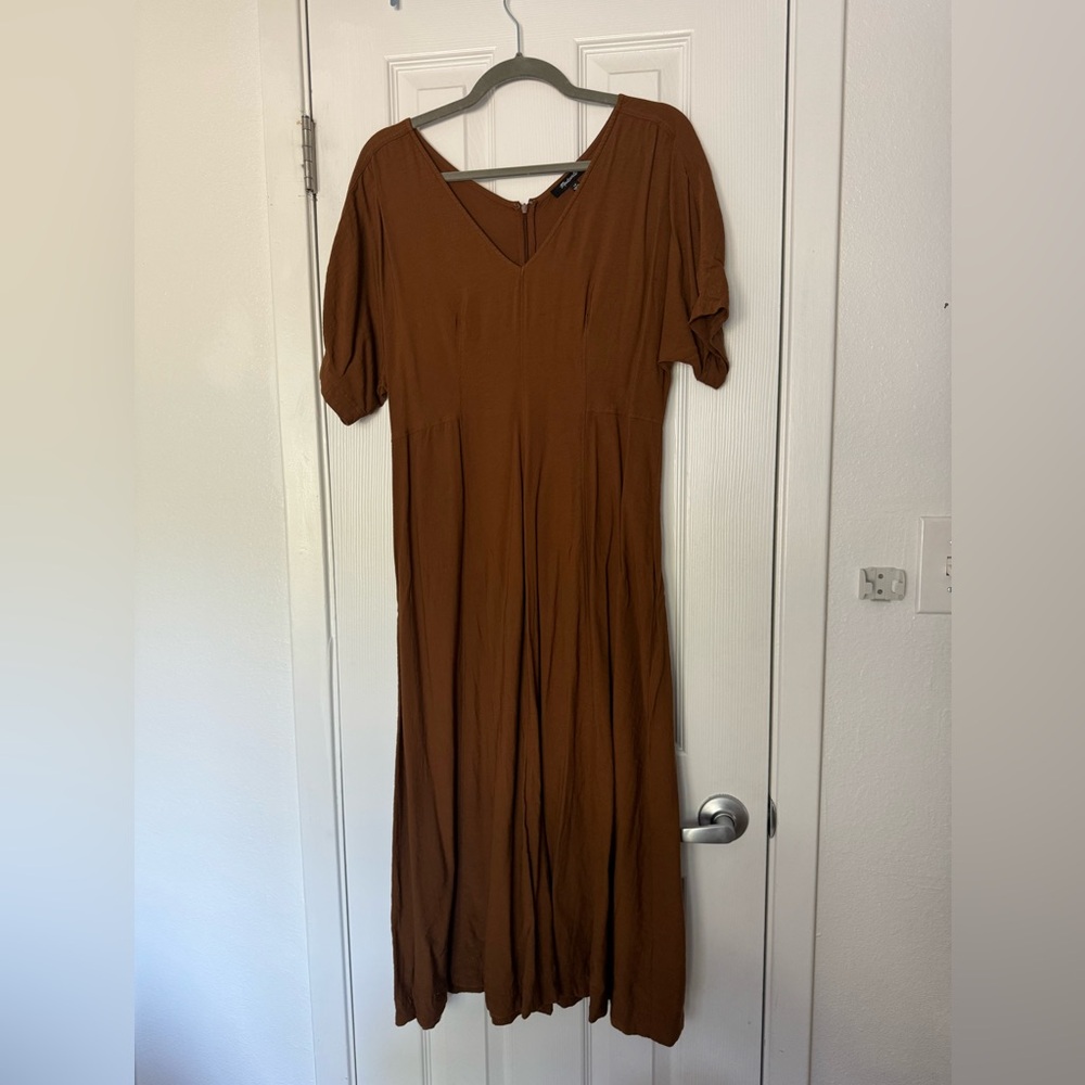 Madewell Cocoa Midi Dress sz L